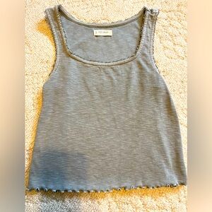 Lucky brand camisole. Sage green color. Slight ruffles. Size small